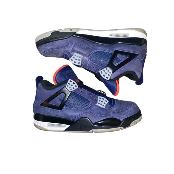 Nike Air Jordan Retro 4 IV Winter Loyal Blue SZ 8 Bred IV No Laces/insoles - Picture 1 of 9